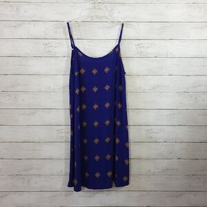 Mossimo Royal Blue Strappy Lightweight Sundress 100% Rayon Size Medium